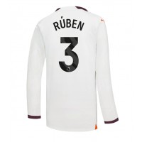 Pánský Fotbalový dres Manchester City Ruben Dias #3 2023-24 Venkovní Dlouhý Rukáv